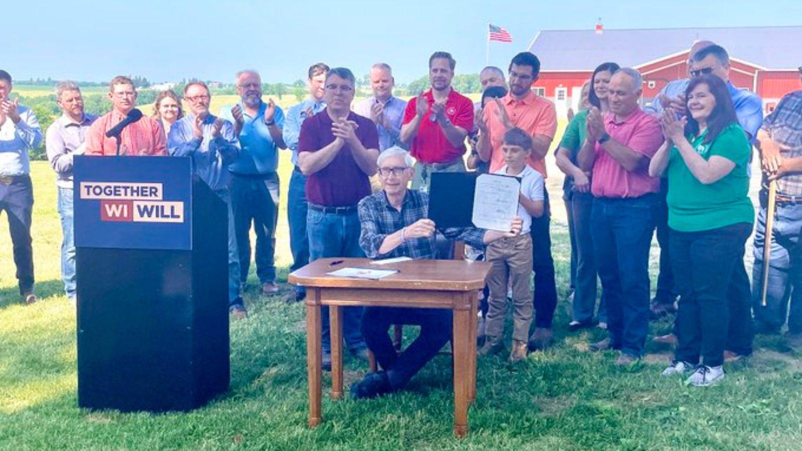 Evers signs agricultural roads bill into law Wednesday