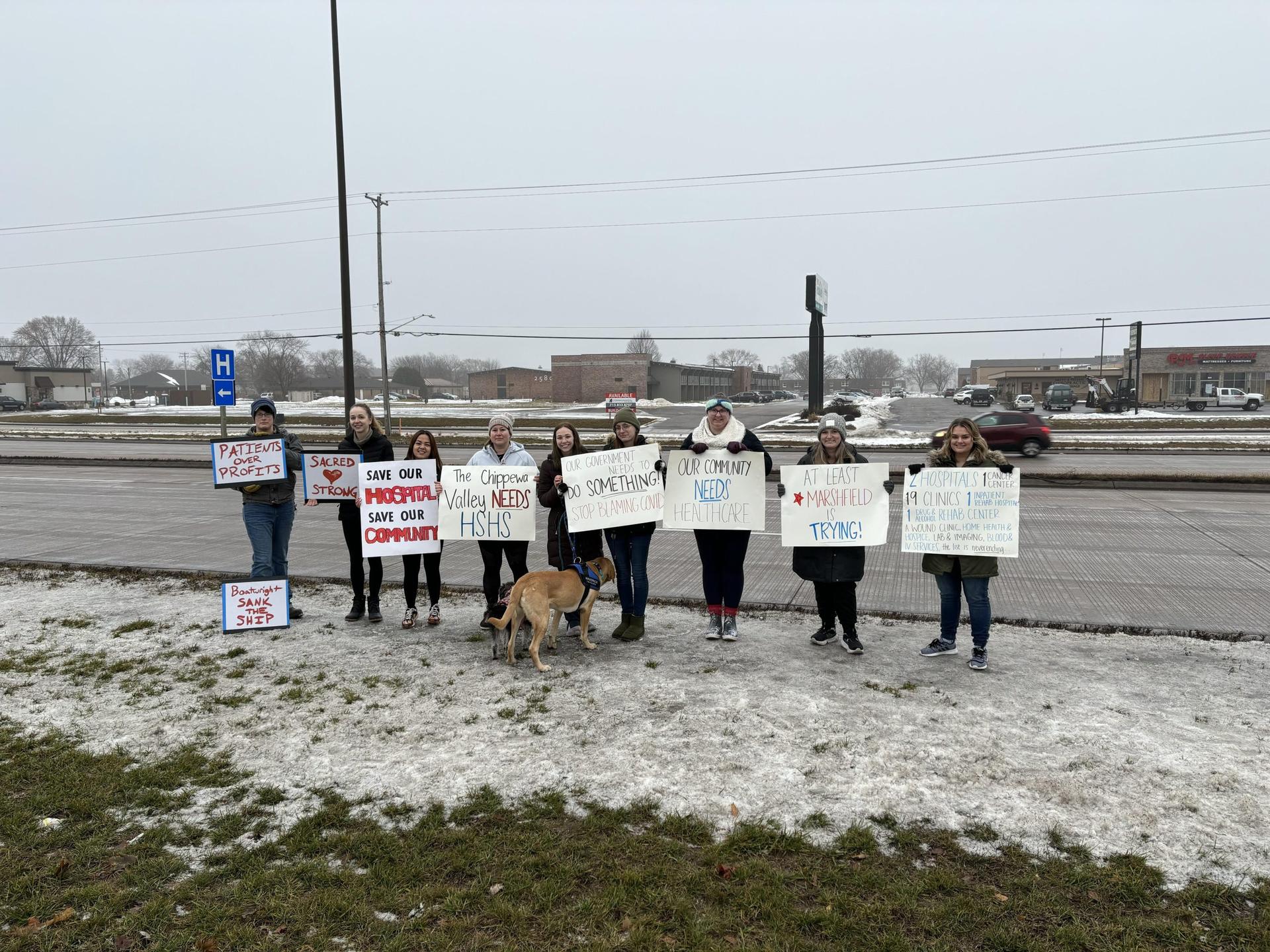 HSHS and Prevea Closures Prompt Roadside Rallies