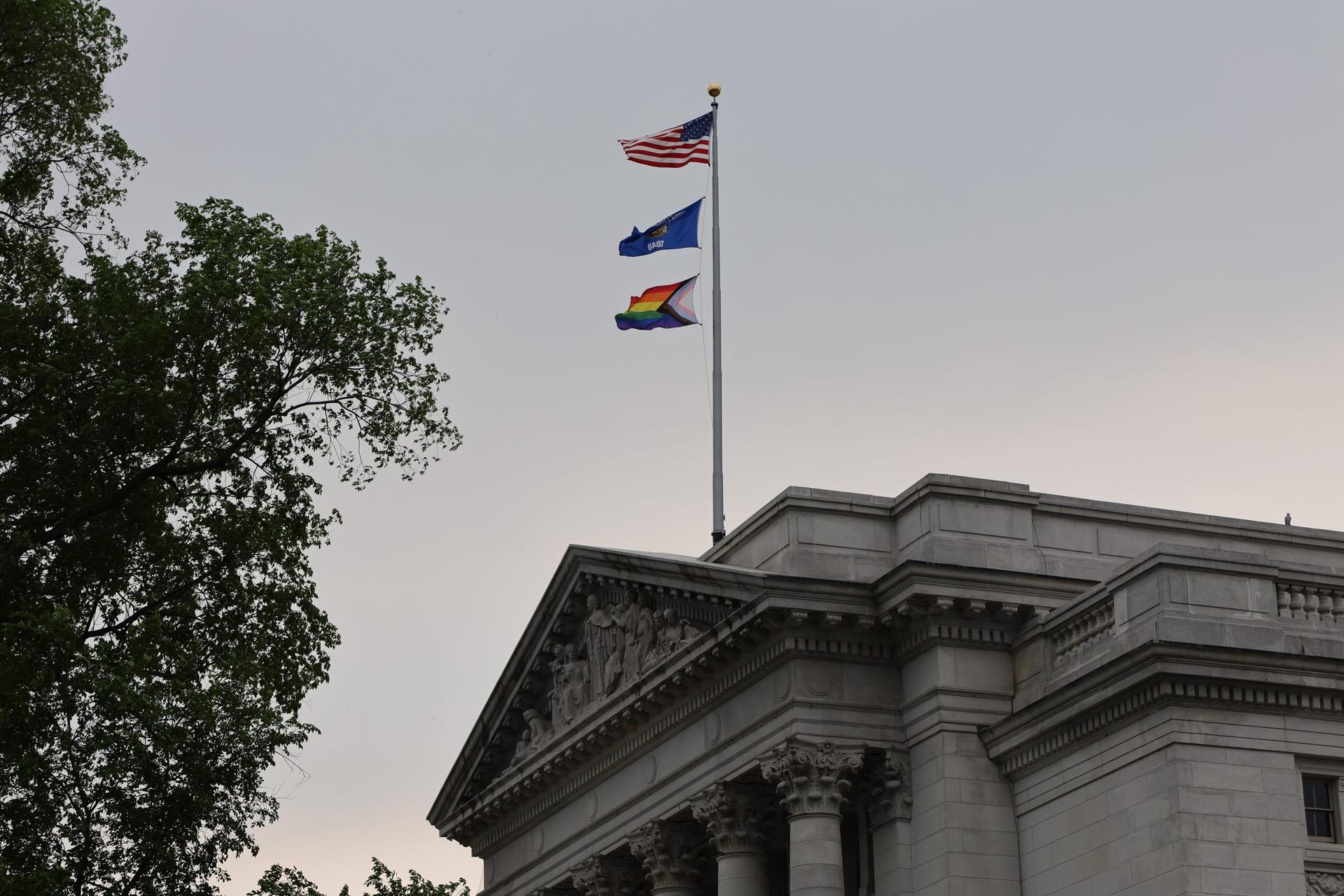 Gov. Evers gave remarks at annual Pride flag raising ceremony