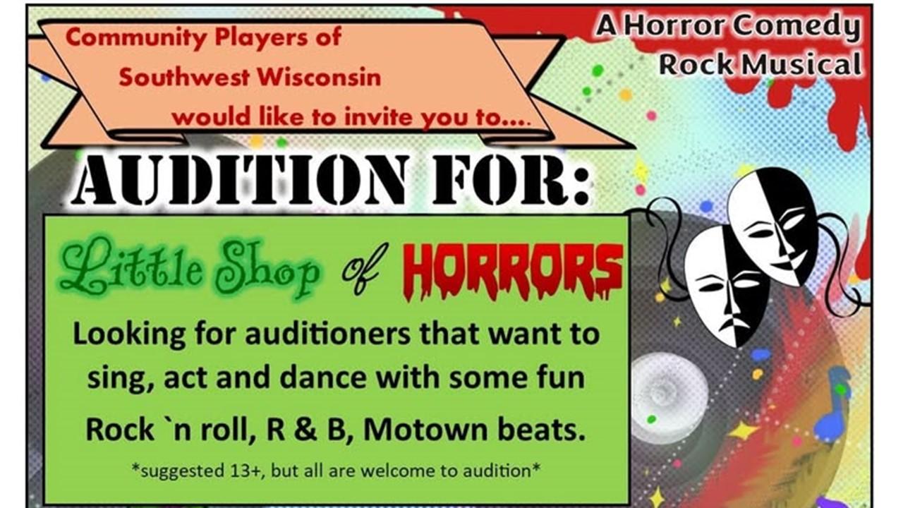 “Little Shop of Horrors” Auditions Monday and Tuesday evening
