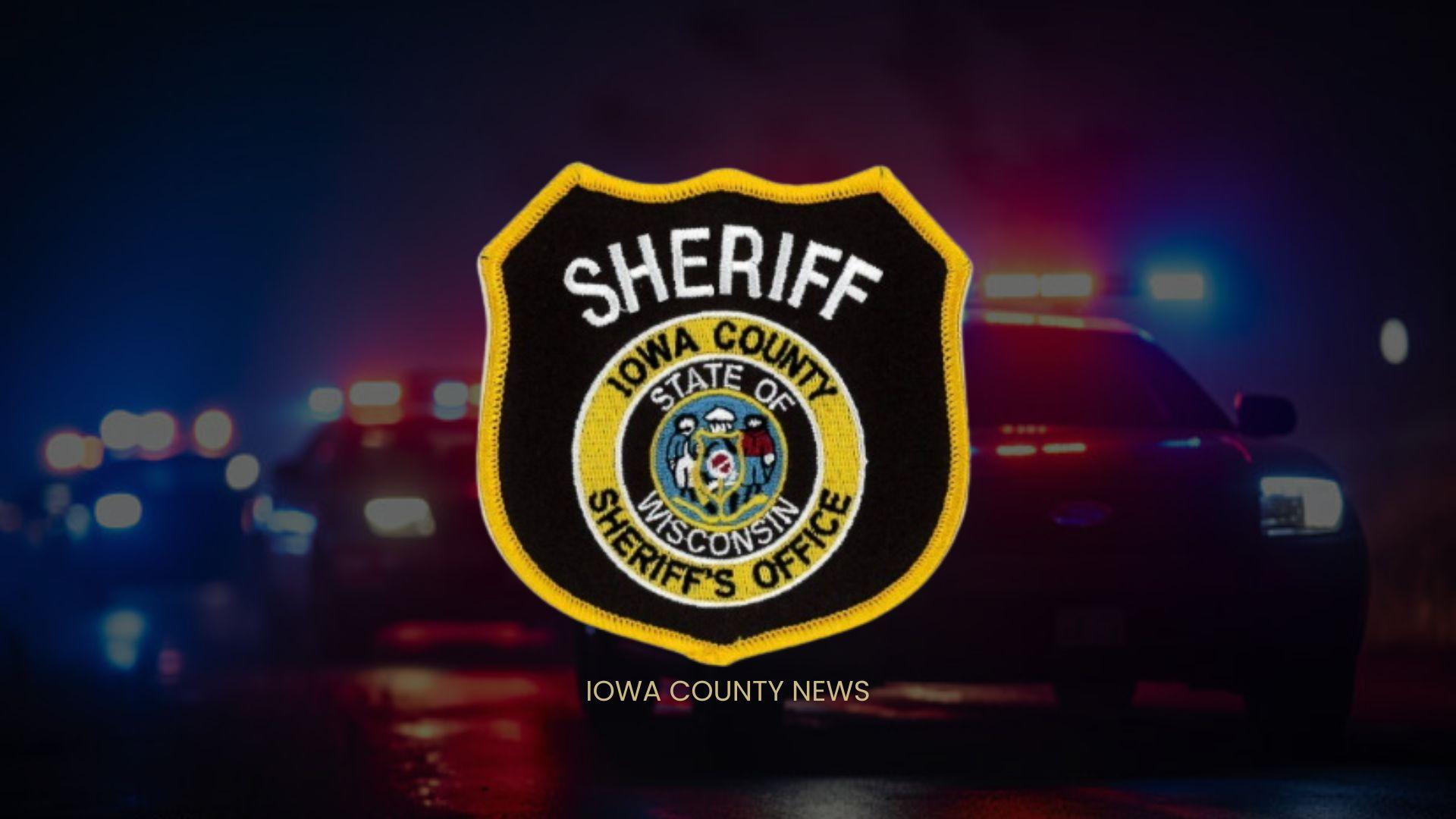 Iowa County collision and disturbance leads to an arrest