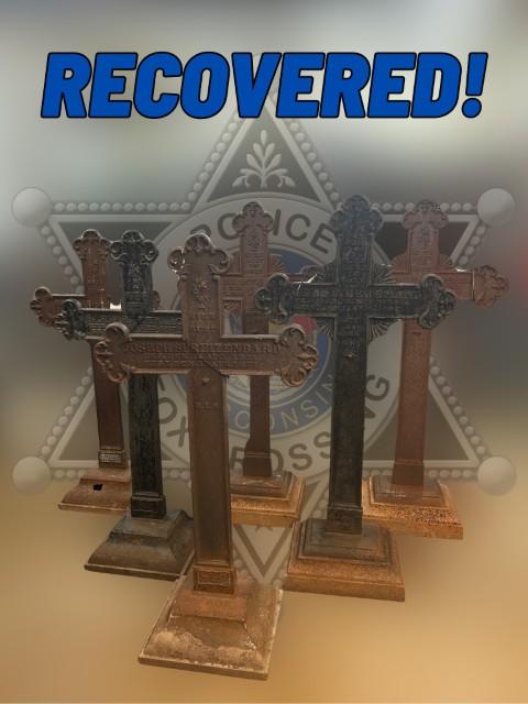 Stolen Grave Markers Recovered