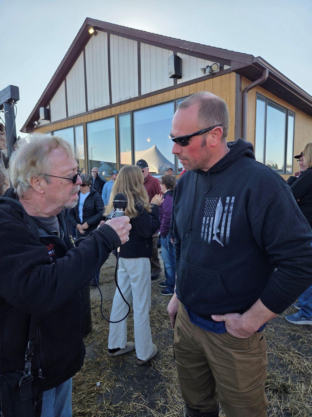 Catching the Sturgeon Spearing Opener