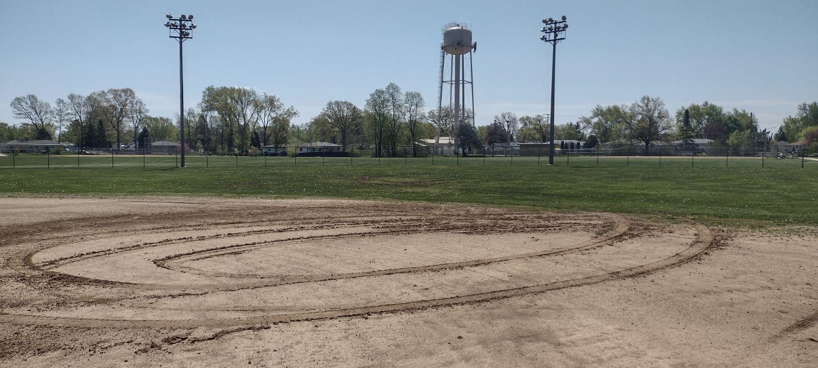 Vandal leaves Racine baseball field in shambles