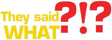 But you just said that was good for us.