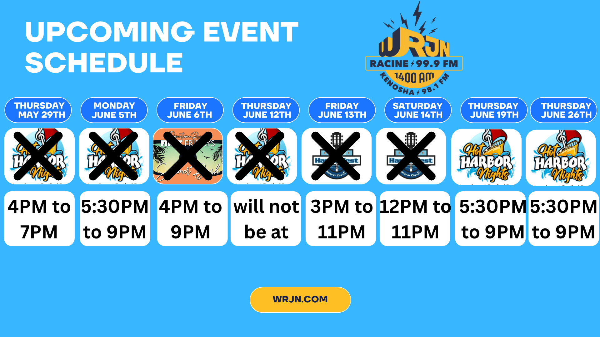 Racine Summer Vibes with Hot Harbor Nights