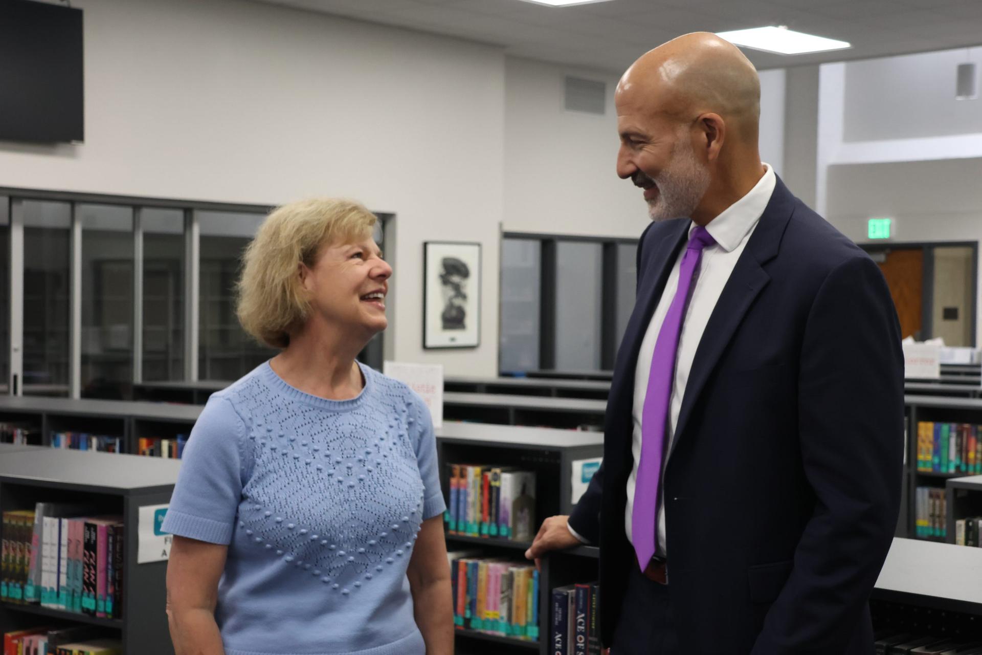 US Sen. Baldwin visits Madison high school amid education funding uncertainty