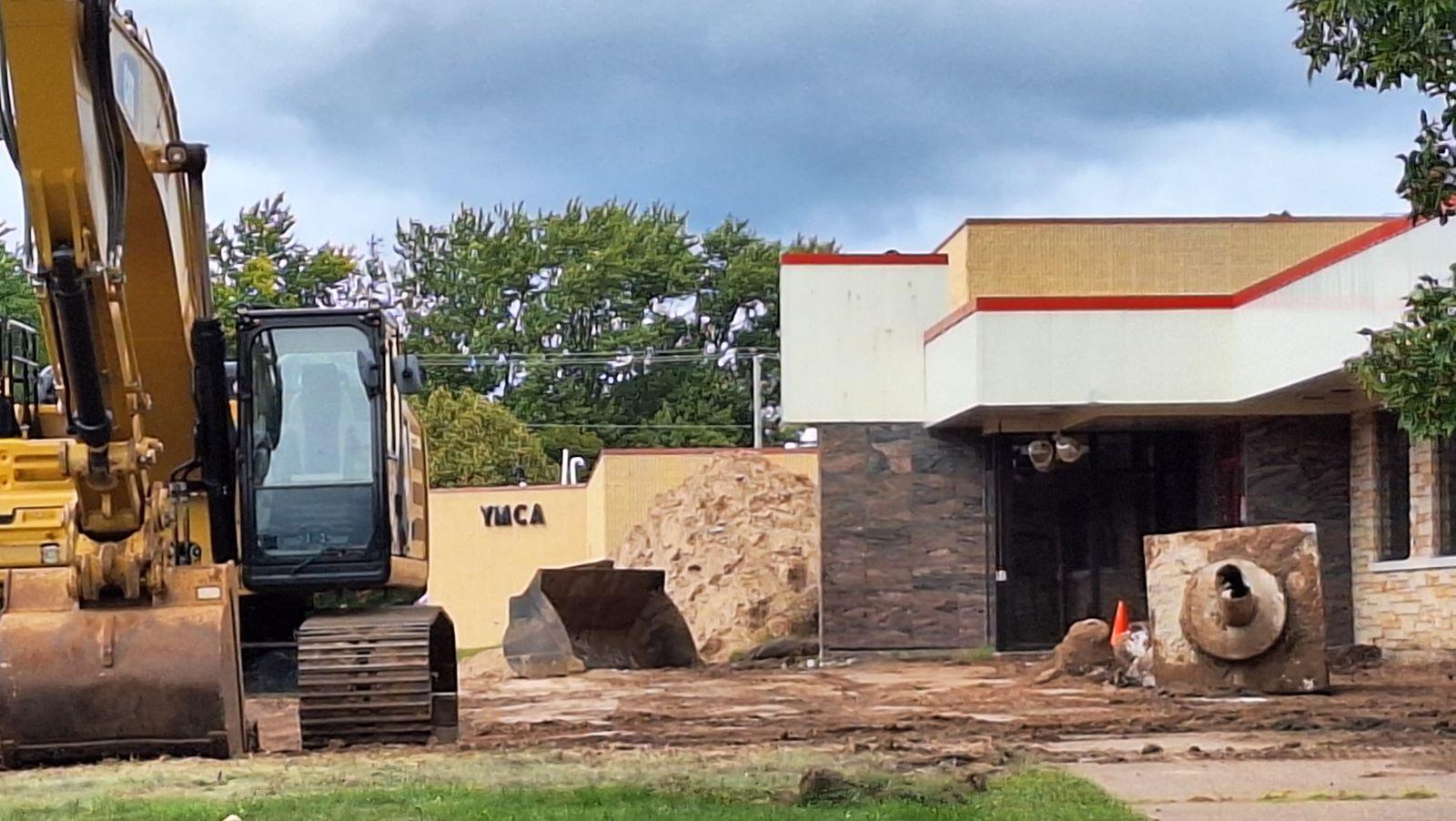 Port Edwards YMCA Main Building Being Demolished